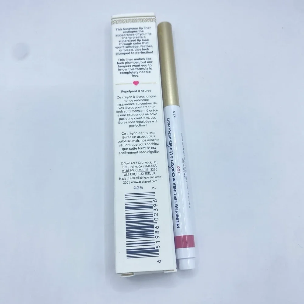 Too Faced Lip Injection Extreme Lip Shaper I DO Plumping Lip Liner NIB